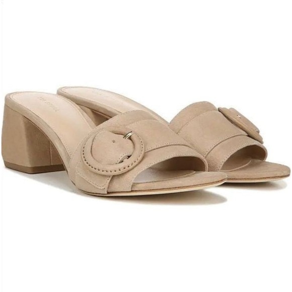 Via Spiga Flor Block Heel Slide Sandals NWT